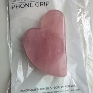 Rose Quartz Phone Grip - Made in Brazil